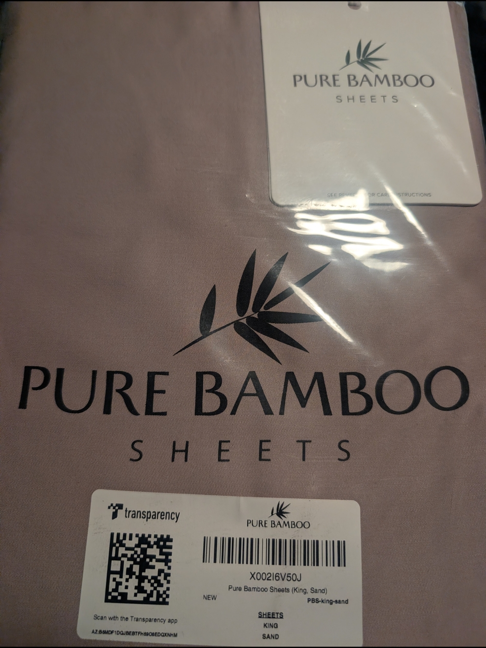 Pure Bamboo Sheet Set In Sand